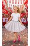 Girl's Glittery Tulle Skirt with Silver Waist Detail – Ages 5-13 - 2