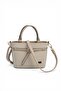 Sand - Sand Beige Houndstooth Plaid Women's Handbag Sp1283 - 5