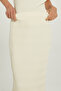 Beige Wave Patterned Midi Skirt - 2