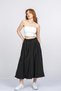 Women's Summer Black Avielle Lycra Parachute Fabric Lined Balloon Skirt 6887 - 4