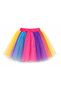 Girl's Colorful Tulle Skirt Fluffy Model Elastic Waist 5-13 Years Old