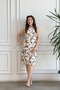 Sleeveless Floral Patterned Linen Dress