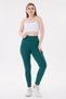 Women's Ribbed High Waist Gathering Stretchy Summer Leggings Breathable Lightweight Casual Sports Leggings - 5