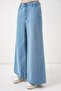 Women's Wide Leg High Waist Jeans 30080 - Light Blue - 4