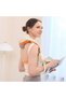 cervical massager, heating function, rechargeable, beige/orange - 3