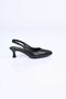 Laceless Neolite Sole Genuine Leather Open Back Thin Heeled Shoes 342-527 Women's Shoes - 6