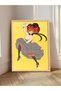 Yellow and Black Themed 6 Piece Wooden Framed Painting - 7