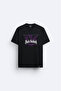 Black Sabbath Printed Crew Neck Black T-Shirt