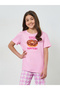 Girls Graphic Print T-Shirt and Pyjama Set - 2