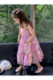 Girls All-Over Print Sleeveless Ruffled Dress - 6