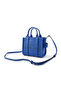 Women's Leather Mini Blue2 Shoulder Bag with Zipper Closure and Logo Detail - 6