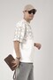 Oversize Logo Printed Crew Neck Basic T-Shirt - 4