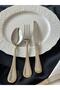 24K Decorated Gold Victorian 42 Piece Cutlery Set for 6 People - 3