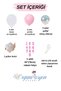5 Year Old Birthday Balloon Set |   Pink Girl Concept |   Folyo Rakam Bulut |   Birthday Special Day Decoration - 2
