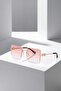 Square Gradient Women's Sunglasses with Uv400 Protection Pink Black Gold Color Plg-2125C3