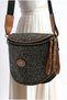 Women's Colorful Linen Fabric Waist and Shoulder Bag