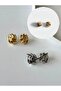 Marka Çelik Gila Gold Earrings - 2