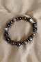 Agate Bracelet Large Size Faceted Cut Agate Stone Bracelet Brown Black Model - 4