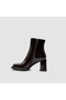 Burgundy Women's Heeled Boots [Cl010019] - 2