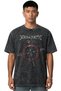 Megadeth Rock Metal Music Band Front Printed Unisex Oversize Vintage Washed T-Shirt
