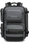 9762 3-in-1 Expandable Anti-Theft Travel Backpack, 46L Water-Resistant Oxford Carry-On Bag, Unisex, 48×29×30 cm, Grey
