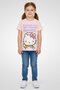 Toddlers Girl Crew Neck Hello Kitty Girl Short Sleeve Top, Pink