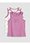 Timeless Clothing & Timeless Choices Bowknot Printed Girls' Undershirt 2-Piece Set
