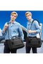 9749 3-in-1 Convertible Laptop Backpack, 18L Water-Resistant Business Messenger Bag for Men, Briefcase, Black - 3