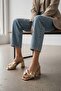 Sono Gold Bow-Tied (7 cm) Heeled Daily Use Slippers - 4
