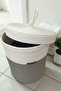 Handmade Decorative Braided Model 5-Piece Bathroom Set 2-Piece Mat 50X80 cm & 40X60 cm + Baskets 18X18 cm & Laundry Basket 35X33 cm - 2