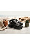 Genuine Leather Women's Sandals with Back Strap - 3