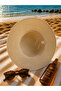 Women's Straw Beach Hat with Shell Detail - 3