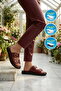 Claret Red Women's Flat Slippers - 3