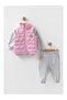 Knitted Muslin Girls' Vest Set 3-Piece Set (9-12-18-24 Months) - 2