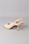 Seç S61 Women's Heel Shoes (Heel Height: 9 cm) Beige Croco - 5