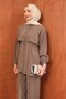 Mink Waist-Tied Tunic and Trousers Set - 4