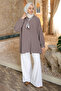 Mink Ethnic Modal Woven Shirt with Scarf - 2