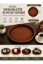 Natural Decorative Round Presentation Tray 35X35 cm – Handmade Stylish Serving and Organizing Tray