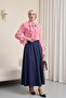 Cupra Ayrobin Shirt with Tie Collar, Guipure Lace and Flounced Sleeves - Pink - 3