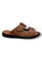 182-26 Genuine Leather Ultra Soft Double Velcro Anatomical Men's Slippers 40-47 - 2