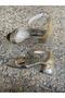 Gold-Colored Outer Material Patent Leather Lace-Up Thick-Heeled Children's Shoes - 2