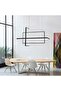 Modern Lighting, Modern chandelier, Light, Black Color, 60x30+50x25+40+20 cm, Suitable for dining room, villas, lobby, living room, kitchen, Adjustable height - 3
