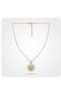 Zircon Stone Sparkling Star Gold Necklace (316L Steel, Tarnish Resistant)