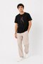 Men's Korean Finger Heart Love Themed Minimal Printed T-Shirt Summer Short Sleeve T-Shirt - Black - 2