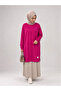 Women's Pink Two-Thread Seasonal Hijab Long Tunic - 2