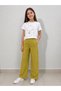 50905-26 Girls' Wide-Leg Pants and Printed White T-Shirt Set Comfortable Casual Summer Outfit - 5
