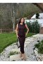 Stylish Polyviscose Dress with Gathered Sides and Slit at the Back - 3