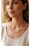 Pink Sand Bead Star Necklace - 2