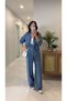 Zr Yolde Blue Denim Trousers