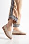 Brook Women's Beige Genuine Leather Orthopedic Ballerinas - 4